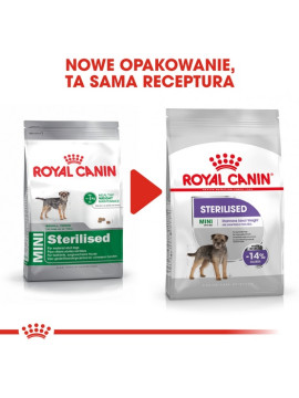 Royal Canin Mini Sterilised karma sucha dla psów dorosłych, ras małych, sterylizowanych 1kg