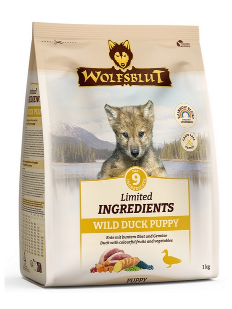 Wolfsblut Dog Limited Ingredients Wild Duck Puppy - kaczka i bataty 1kg