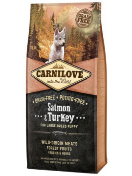 Carnilove Dog Salmon & Turkey Large Puppy - łosoś i indyk 1,5kg