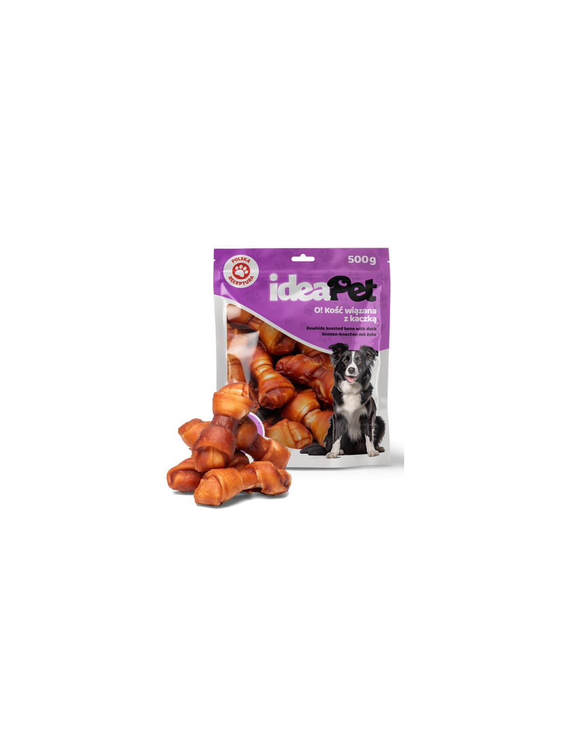 IdeaPet O! Kość wiązana z kaczką 500g
