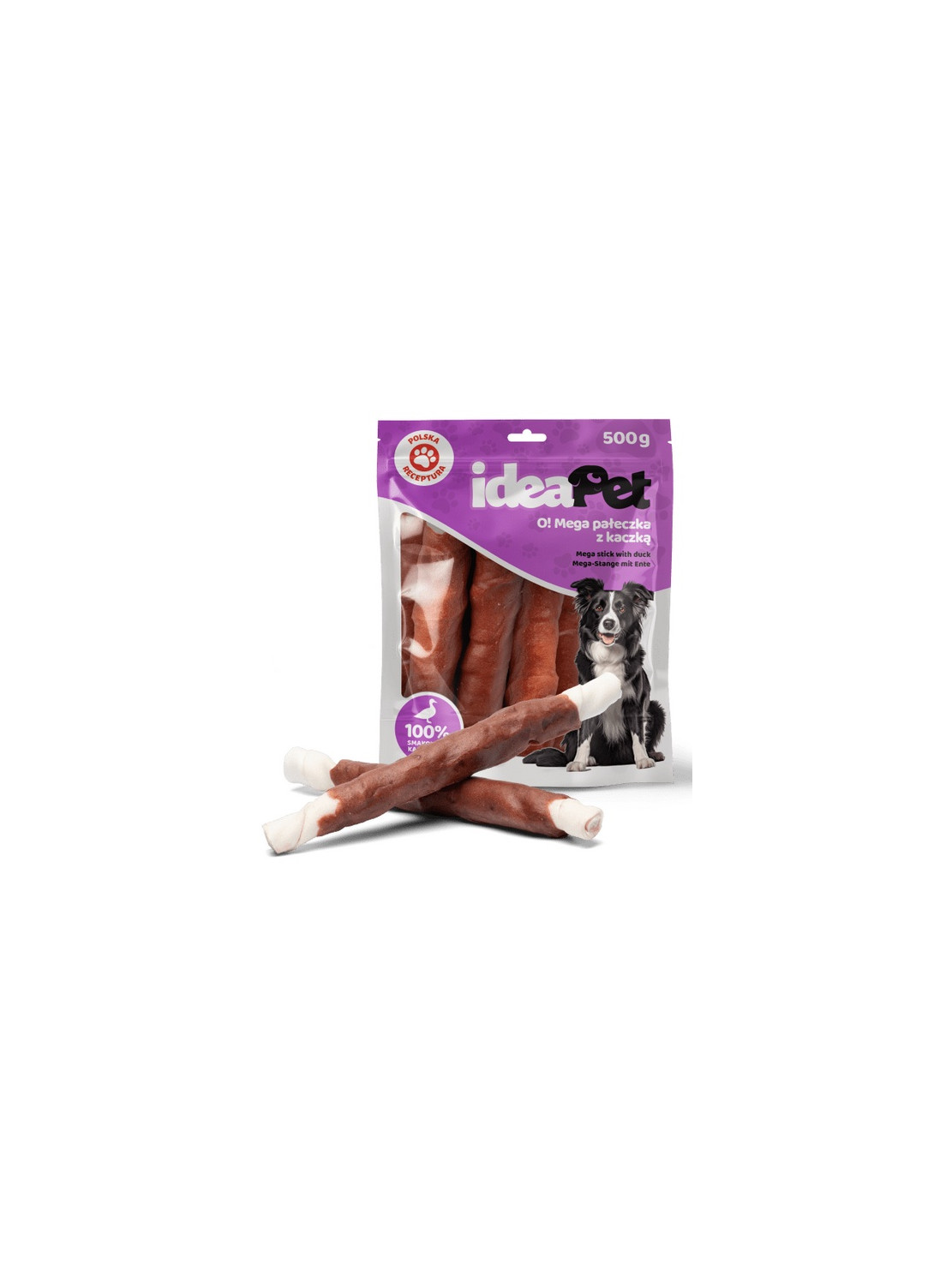 IdeaPet Mega pałeczka z kaczką 500g