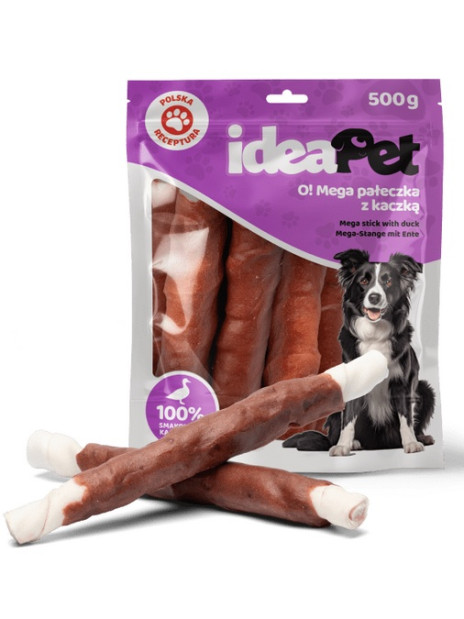 IdeaPet Mega pałeczka z kaczką 500g