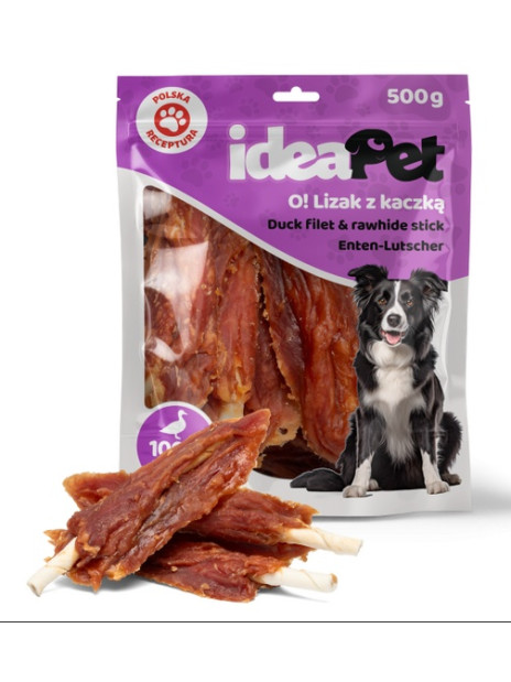 IdeaPet Lizak z kaczką 500g