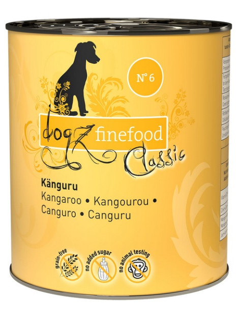 Dogz Finefood Classic N.06 Kangur puszka 800g