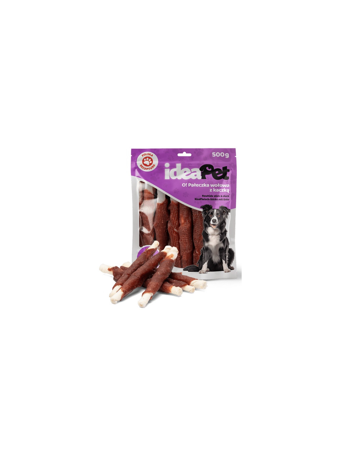 IdeaPet Pałeczka wołowa z kaczką 500g