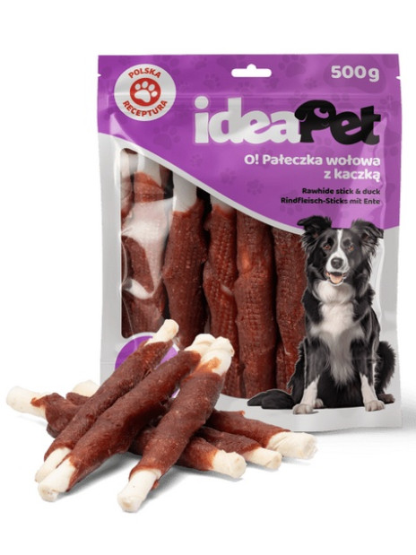 IdeaPet Pałeczka wołowa z kaczką 500g