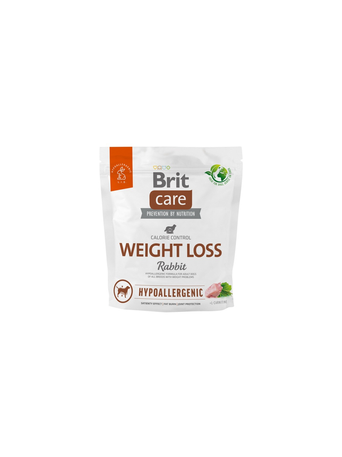 Brit Care Hypoallergenic Dog Weight Loss Rabbit 1kg