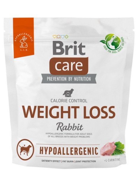Brit Care Hypoallergenic Dog Weight Loss Rabbit 1kg