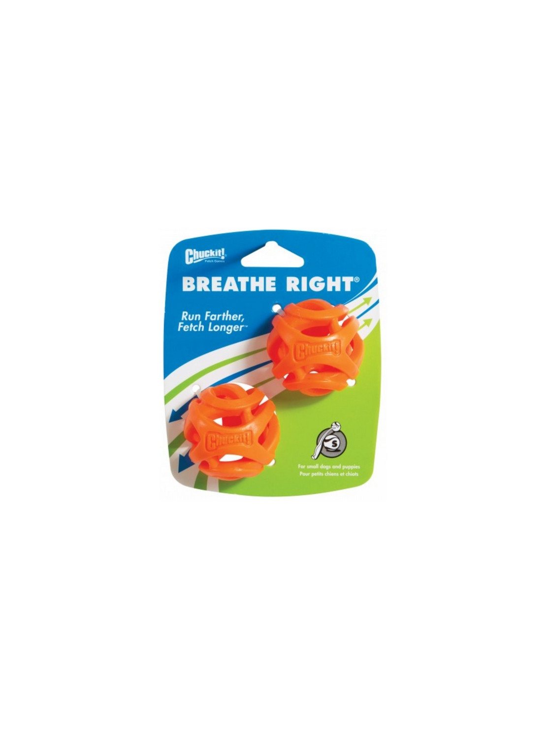 Chuckit! Breathe Right Ball Small 2pak [31931]