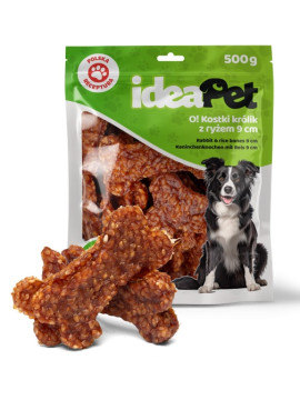 IdeaPet Kostki królik z ryżem 9cm 500g