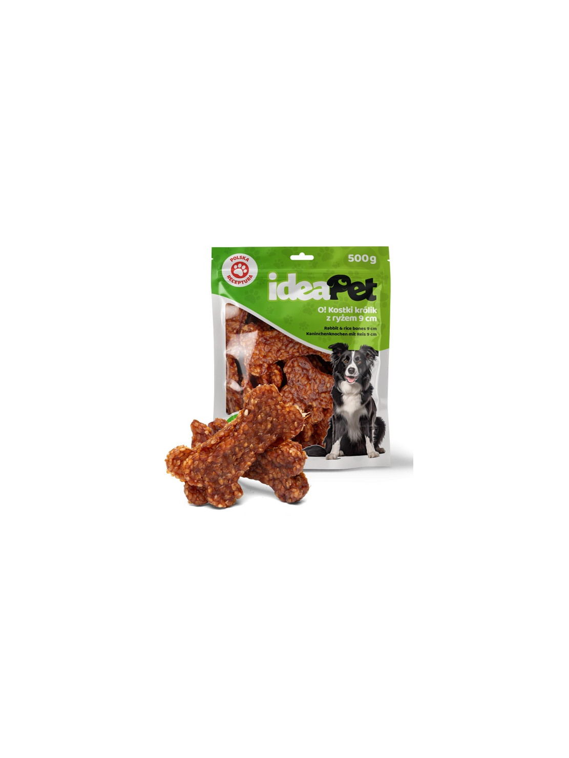 IdeaPet Kostki królik z ryżem 9cm 500g